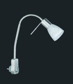 Lampa de perete Levisto, TRIO, 7.4x40 cm, 4.9W, 1x E14, metal, nichel mat/alb