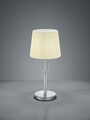 Lampa de masa Lyon, TRIO, 25.5x56 cm, 60W, 1x E27, metal, nichel mat/alb