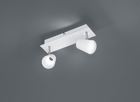 Plafoniera Narcos, TRIO, 28.5x9.5 cm, 6.5W, 2x SMD, metal, alb mat