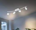 Plafoniera Narcos, TRIO, 81.5x8x20 cm, 6.5W, 4x SMD, metal, alb mat