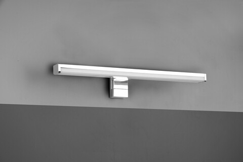 Aplica de perete Lino, TRIO, 40x6 cm, 7.4W, 1x SMD, plastic, argintiu