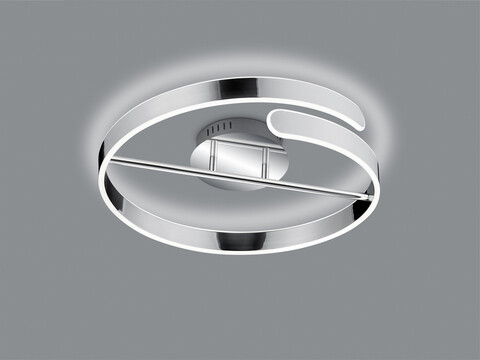 Plafoniera Parma, RL, 50x13.5 cm, 37W, 1x SMD, metal, argintiu