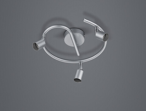 Plafoniera Paris, RL, 25x13.5 cm, 35W, 3x GU10, metal, argintiu