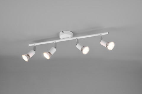Plafoniera Paris, RL, 50x8x13.5 cm, 35W, 4x GU10, metal, alb mat