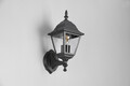Lampa de exterior Livenza, TRIO, 19x14x34 cm, 60W, 1x E27, aluminiu, negru mat