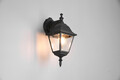 Lampa de exterior Livenza, TRIO, 14x19x34 cm, 60W, 1x E27, aluminiu, negru mat
