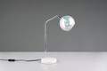 Lampa de masa Paxton, TRIO, 28x15x45 cm, 10W, 1x E14, metal, argintiu