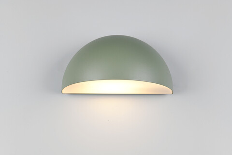 Aplica de perete pentru exterior Maas, TRIO, 27x15.5x14.3 cm, 10W, 1x E27, aluminiu, verde