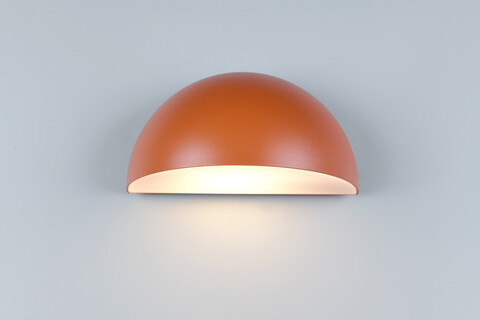 Aplica de perete pentru exterior Maas, TRIO, 27x15.5x14.3 cm, 10W, 1x E27, aluminiu, apricot