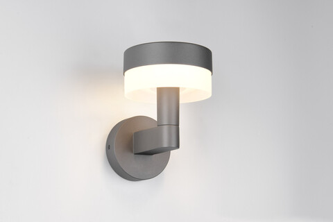 Aplica de perete pentru exterior Mackenzie, TRIO, 22x16.5x22.5 cm, 8W, 1x SMD, aluminiu, antracit