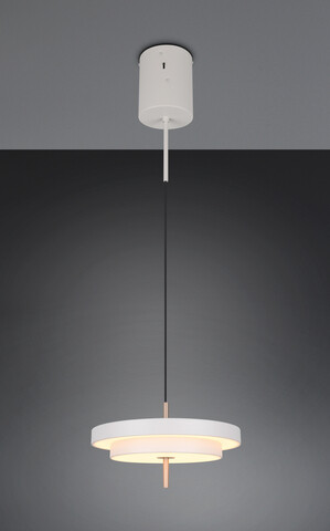 Lustra Keaton, TRIO, 40x150 cm, 34.5W, 1x SMD, metal, gri/auriu