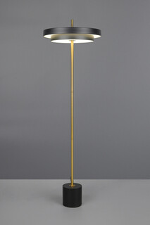 40x138 cm, Negru;Auriu, Lampadar