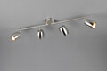 Plafoniera Nancy, RL, 70.5x8x16.5 cm, 35W, 4x GU10, metal, nichel mat