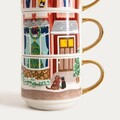 Set 4 cani Velisse, Homla, 0.2 L, portelan, multicolor
