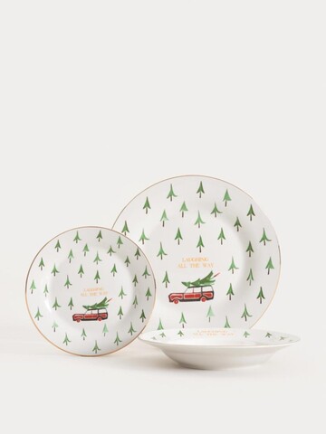 Serviciu de masa 12 piese Zaphira, Homla, portelan, multicolor