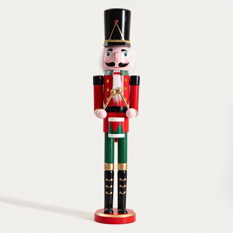 Decoratiune Spargatorul de nuci Nutcracker, Homla, 60 cm, lemn, multicolor