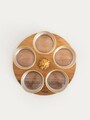Set 5 boluri si platou Lovdal, Homla, 25x8.5 cm, lemn/sticla, natur/transparent