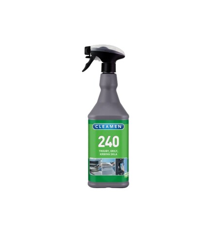 Solutie profesionala pentru curatare reziduuri arse la rece, cuptoare si gratare, Cleamen 240, 1L