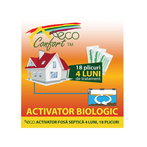 Activator biologic pentru fose septice, 18 plicuri, tratament 4 luni, Eco Confort