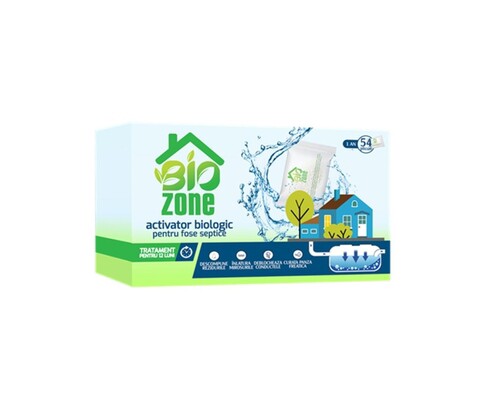 Activator biologic pentru fose septice, 54 plicuri, tratament 12 luni, 1350 gr, BioZone