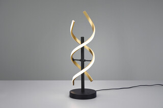 13.5x16x48.5 cm, Negru;Bronz mat, Lampa de masa