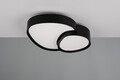Plafoniera Rise, TRIO, 40x37.7x8 cm, 21W, 1x SMD, metal, negru mat