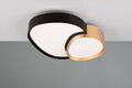 Plafoniera Rise, TRIO, 40x37.7x8 cm, 21W, 1x SMD, metal, negru/auriu