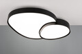 Plafoniera Rise, TRIO, 70x66x8 cm, 45W, 1x SMD, metal, negru mat
