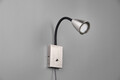 Lampa de perete Wanda, TRIO, 8.5x22x23.5 cm, 10W, 1x GU10, metal, nichel mat/negru