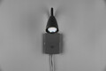 Lampa de perete Wanda, TRIO, 8.5x22x23.5 cm, 10W, 1x GU10, metal, negru mat