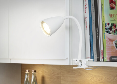 Lampa de masa Wanda, TRIO, 7x20 cm, 10W, 1x GU10, metal, alb mat