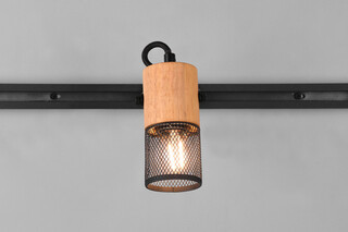 15.3x7.5x16 cm, Negru mat;Natur, Plafoniera