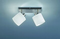 Plafoniera Tommy, RL, 28x17.6x19 cm, 28W, 2x E14, metal, nichel mat/alb