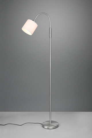 Lampadar Tommy, RL, 20x130 cm, 40W, 1x E14, metal, nichel mat/alb