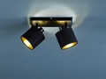 Plafoniera Tommy, RL, 28x17.6x19 cm, 28W, 2x E14, metal, negru mat