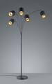 Lampadar Tommy, RL, 30x200 cm, 28W, 5x E14, metal, negru mat