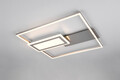 Plafoniera Spiro, RL NOW, 53x50x6.2 cm, 32W, 1x SMD, metal, nichel mat/alb