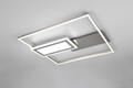 Plafoniera Spiro, RL NOW, 53x50x6.2 cm, 32W, 1x SMD, metal, nichel mat/alb