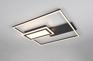 53x50x6.2 cm, Negru mat;Alb