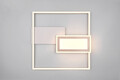 Plafoniera Spiro, RL NOW, 53x50x6.2 cm, 32W, 1x SMD, metal, gri/natur