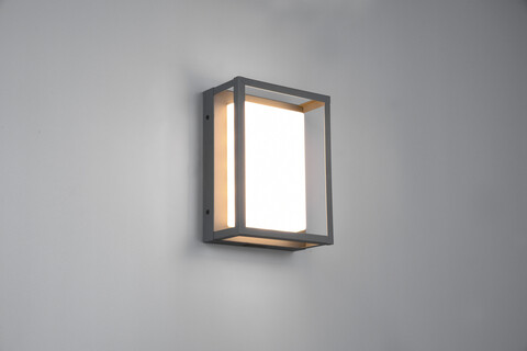 Aplica de perete pentru exterior Witham, TRIO, 18x10x24 cm, 10.5W, 1x SMD, metal, antracit