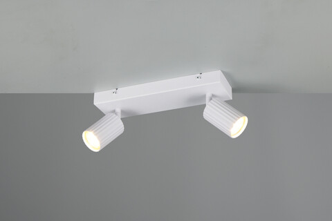 Plafoniera Soka, TRIO, 30x9x14.5 cm, 10W, 2x GU10, metal, alb mat