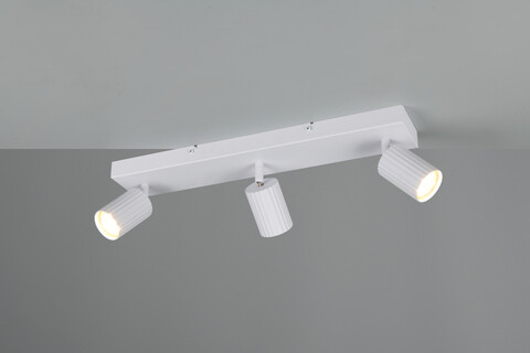 Plafoniera Soka, TRIO, 50x9x14.5 cm, 10W, 3x GU10, metal, alb mat