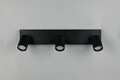 Plafoniera Soka, TRIO, 50x9x14.5 cm, 10W, 3x GU10, metal, negru mat
