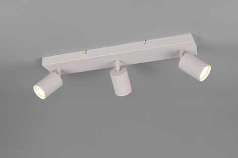 Plafoniera Soka, TRIO, 50x9x14.5 cm, 10W, 3x GU10, metal, gri