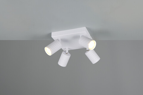 Plafoniera Soka, TRIO, 20x20x14.5 cm, 10W, 4x GU10, metal, alb mat