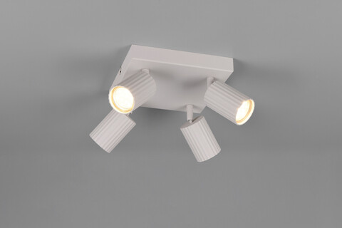 Plafoniera Soka, TRIO, 20x20x14.5 cm, 10W, 4x GU10, metal, gri