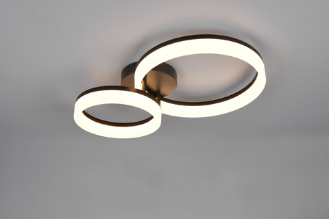 Plafoniera Scope, RL, 51x33x12 cm, 22W, 1x SMD, plastic, negru mat/alb