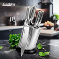 Set 5 cutite si suport Skyline, Cooking by Heinner, inox, argintiu