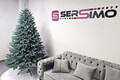 Brad artificial Christmas Deluxe by Sersimo, Laponia Select argintiu, integral 3D, 250cm